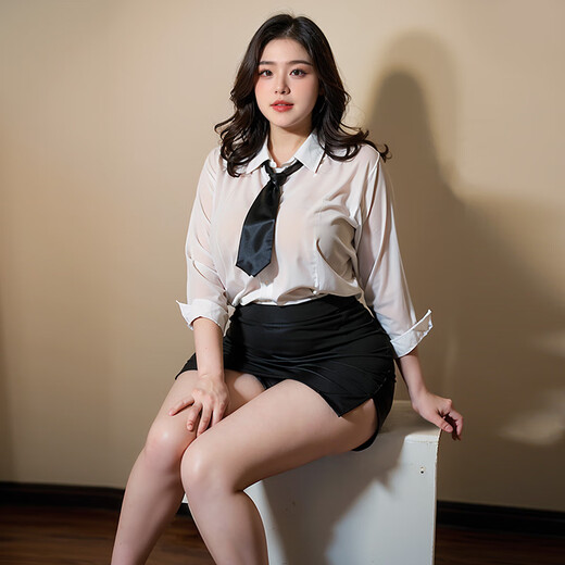 知温夫妻调情性感睡衣攻速黑丝战袍情趣内衣sm羞耻夫妻刺激高档后 性感纯御吊带裙特大6625 均码推荐80-120斤
