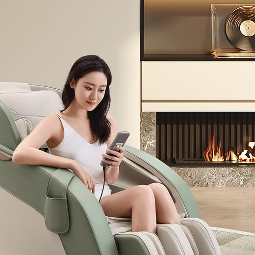 CHEERS Home Full Body Smart Chair Space Capsule Multifunctional Cervical Shoulder Neck Waist Zero Gravity Massage Chair 2025 Double 11 Gift for Girlfriend Massage Chair MZ630 - 24 hours delivery Family First Choice - Apple Green 3-year warranty