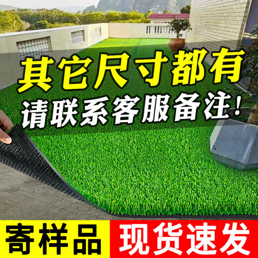 Elegant simulated lawn carpet sun room glass roof special artificial green outdoor artificial decorative floor mat fake turf 10-year warranty 3cm grid black bottom spring grass/15 stitches 2m wide (it takes a few meters to take a few pieces)