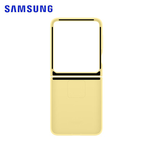 三星（SAMSUNG）Galaxy Z Flip6 原装指环式硅胶保护壳 手机套 原厂手机壳 黄色