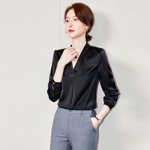 Sugargirl off-white high-end professional suit women's suit skirt executive formal wear case customer service front desk reception overalls off-white long-sleeved suit + black shirt + skirt M