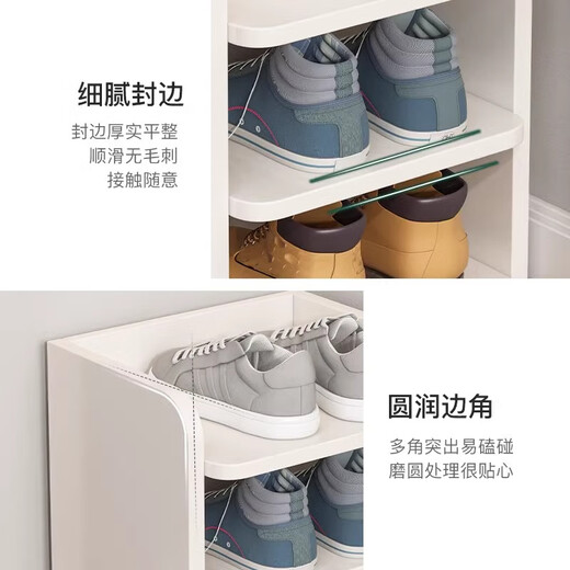 Olin European style shoe cabinet vertical shoe rack household multi-layer shoe cabinet storage cabinet door storage rack simple shoe rack entry shoe cabinet seven layers