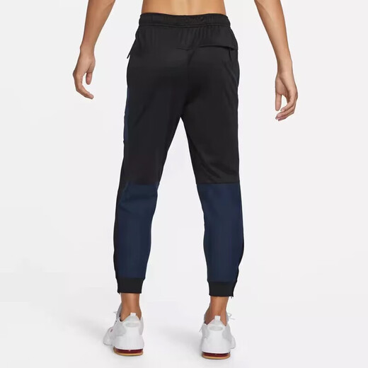 耐克（NIKE）运动裤男裤春秋季新款休闲裤梭织保暖宽松小脚裤长裤FB8602-084 FB8602-010黑蓝拼接 L