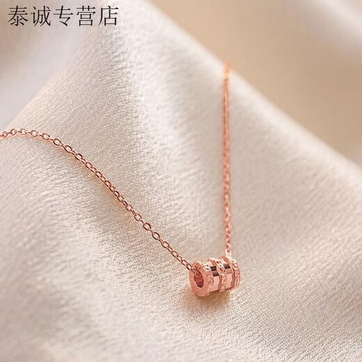 KZD Old Phoenix 999 Pure Silver Exquisite Necklace Women's Necklace Temperament Pendant Simple Versatile Clavicle Chain Small Waist Necklace Silver Same Style