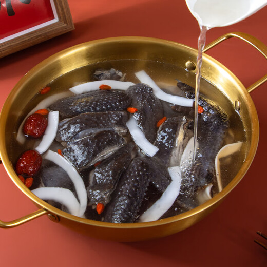 Wen's Original Cut Aged Silky Chicken Nuggets 1Jin Jin is equal to 0.5kg Black Gold Local Silky Chicken More than 400 Days Aged Silky Chicken Frozen Hot Pot Ingredients