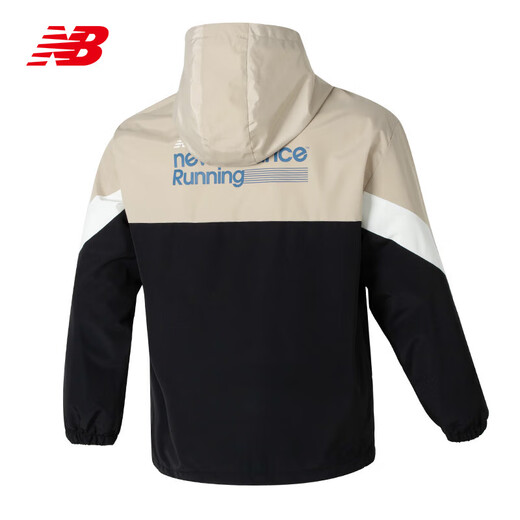 NEW BALANCE/NB Woven Jacket 男经典简约休闲运动卫衣连帽外套 NAE12121-BK 黑色 L