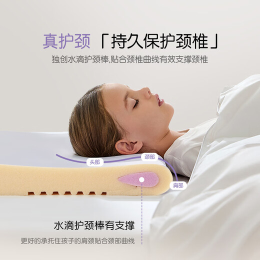 Luolai children's breathing pillow maternal and infant grade A kindergarten pillow core sweat-wicking baby silicone memory pillow 1-3 years old 3cm high