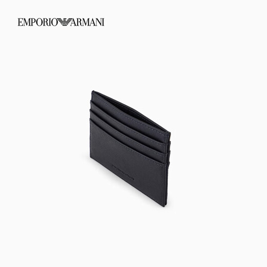 Emporio Armani/Armani Insignia oficial [Regalo de Novio de San Valentín chino] Negocios Multi-cartas Cross Cross Card Ligeweight Holding Card Clip 87872 Azule