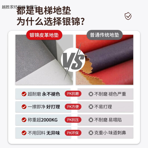 燊虓电梯轿厢地板专用皮革定制logo地毯商用门口防滑垫子仿大理 回声-12043 140cm*140cm-高级皮革
