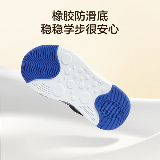 Skechers skechers zapatos para niños protección de pies para niños zapatillas de zapatillas para niños Velcro zapatos deportivos para niños 407321n nat color natural
