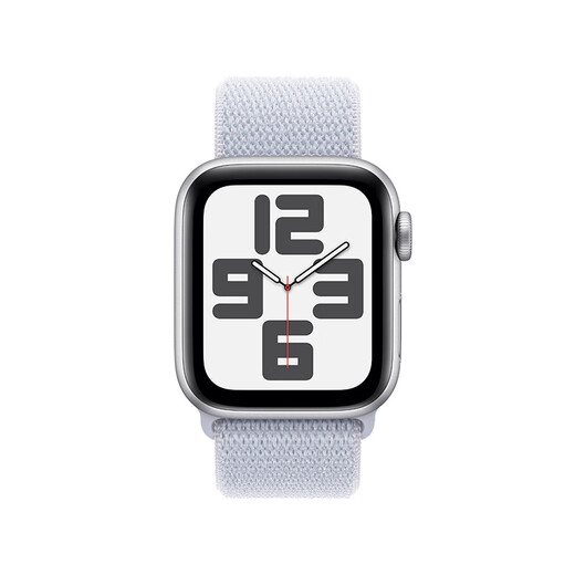 Apple/苹果 Watch SE 智能手表GPS款40毫米银色铝金属表壳青云色回环式运动表带MXF33CH/B