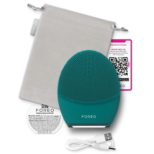 FOREO Luna 4 men men's 2-in-1 facial cleansing firming gentle cleansing massager Luna 4 beauty device face wash device Evergreen-firm skin and beard
