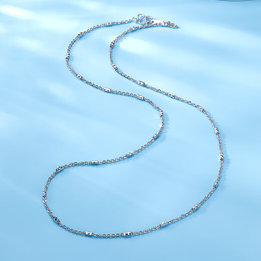 Luxury beads pt950 platinum necklace light luxury niche high-end platinum chain temperament girl birthday gift for girlfriend jewelry 5.36g