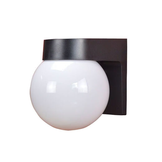 Yaotian Outdoor Waterproof and Sunproof LED Ball Wall Lamp Simple Modern Balcony Aisle Stairs Exterior Wall Creative Ball Wall Lamp White Base Milky White Ball +30W LED Bulb Warm Light