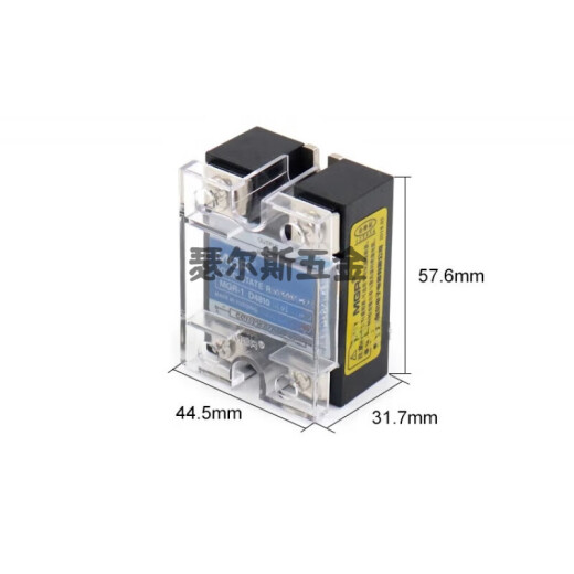 CLCEYSSR 40DA Einphasen-Festkörper-Relais 40A -1 D4840 DC-kontrolliertes AC DC-AC-Einzel-Solid-State-Relais