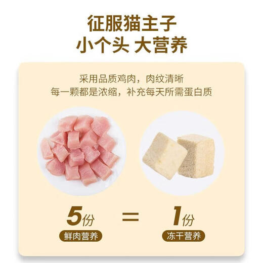 Crazy Host cat snacks freeze-dried chicken diced chicken breast 500g barreled freeze-dried fattening nutrition strips hairy cat food cat snacks trial pack freeze-dried chicken diced 60g 1 can