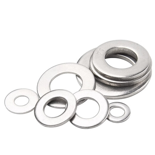 GUWANJI GUWANJI flat washer 304 stainless steel ultra-thin enlarged metal thickened round screw flat washer meson washer M4x9x0.8 1500 pieces