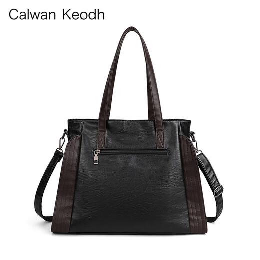 CALWAN KEODH Tote Bag Women's Bag 2025 New Autumn and Winter Large Capacity Portable Crossbody Mother's Birthday Gift for Girlfriend and Wife Black Light Luxury Fashion Versatile Casual Practical Careful Girlfriend