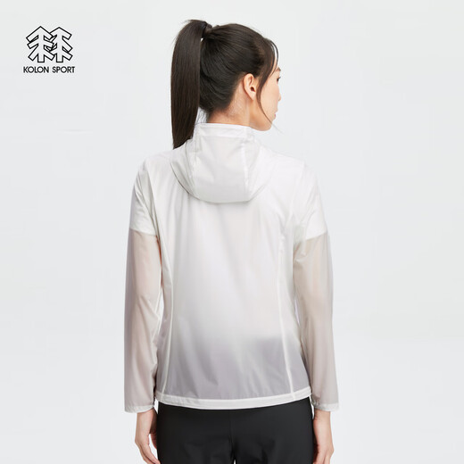 KOLON SPORT/Kolon Skin Jacket Chaqueta para mujer ligera AIR-LIGHT resistente al desgaste e impermeable LKJK4MN104-IV Marfil Blanco S 160/84A