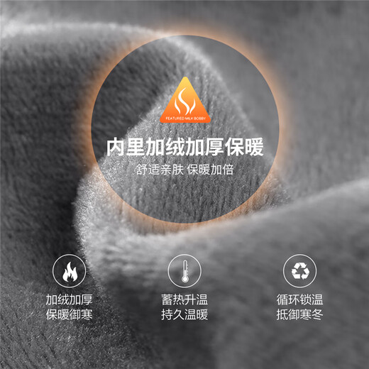 Dances with Wolves Velvet Hooded Jacket Men's 2025 Autumn and Winter New Casual Versatile Warm and Windproof Men's Thick Jacket 1019 Black 001 XL (180)