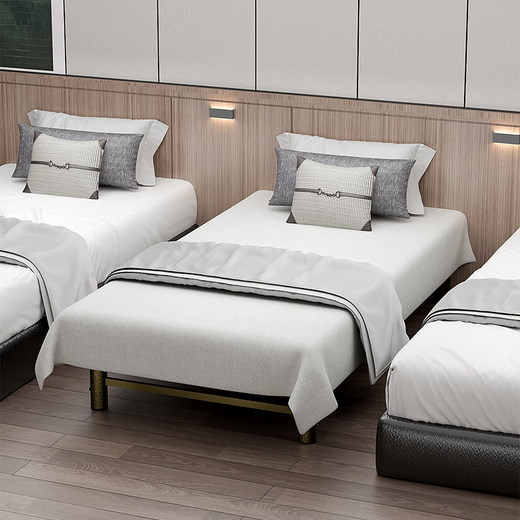 Dunhui exports Japanese quality folding bed for home use, office lunch break bed storage folding bed, hotel extra bed, blue gray multi-layered coconut palm mat, width 80, length 200cm