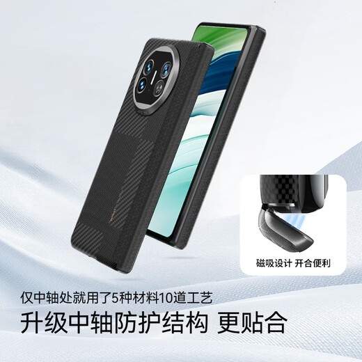 Juee [marque certifiée DFH] Huawei Matex5 Central Axis Mobile Phone Case Kevlar épissé ARAMID FIBRE LUMBRE CAS DE LUXE DE LUXE