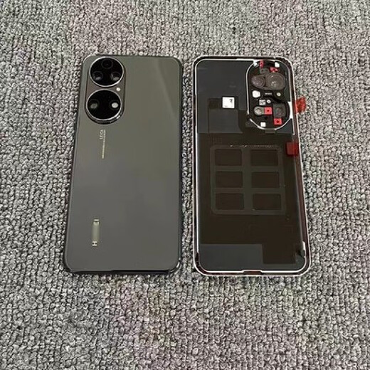 Suitable for Huawei original mobile phone p50 original disassembly back cover glass p50pro back shell p50e original battery p50pro (brilliant gold black) original back shell standard x p50e