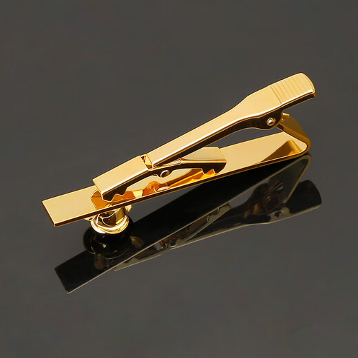 Ifsong Gold Krawatte Clip für Männer klassisch einfache Geschäft Formale Wege Bräutigam Hochzeit Krawatte Pin koreanische Version Security Collar Clip Golden Rose [Krawattenclip]