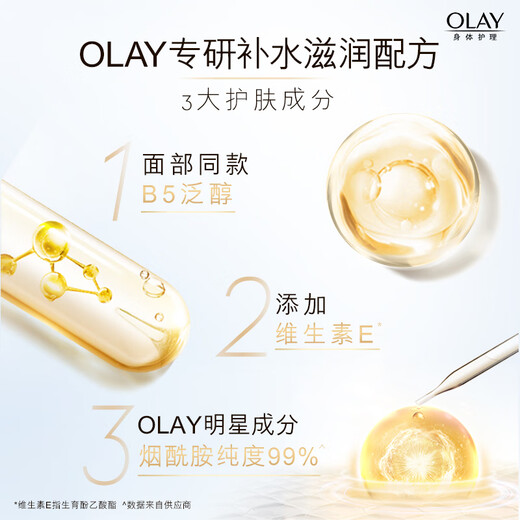 OLAY Niacinamide Body Lotion Moisturizing and Nourishing 260g + Hydrating and Moisturizing 260g Moisturizing and Moisturizing, Universal for Men and Women