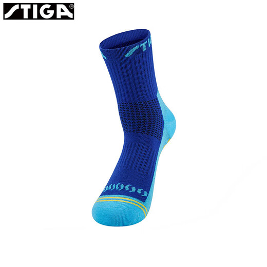 Calcetines de tenis de mesa stiga calcetines de estampado deportivo stiga socks multicolores de bloques de color competición de moda de entrenamiento CSCO CP-12121 azul marino [existencias] L (más de 40 tamaños)