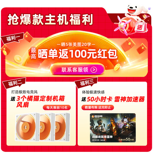 Colorful AMD Ryzen R5 7500F R5 9600X RTX5060TI/5070 graphics card Orange Shadow Orange Orange Cat Game live broadcast design computer host desktop assembly machine with six R5 9600X丨16G丨5070 graphics card brand new original box