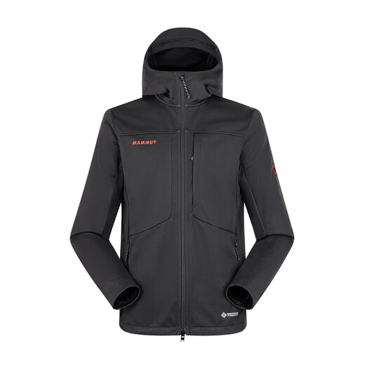 MAMMUT Red Label 8th Generation Ultimate VIII Men's Outdoor Windproof and Water-Repellent Jacket Soft Shell Black L