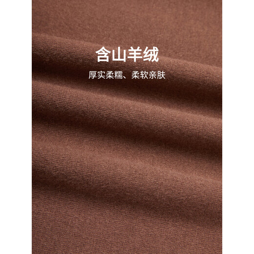 Goldlion (GOLDLION) soft and waxy lamb gold goldlion autumn and winter new men's long-sleeved sweater color henley collar pullover sweater light brown-72 M