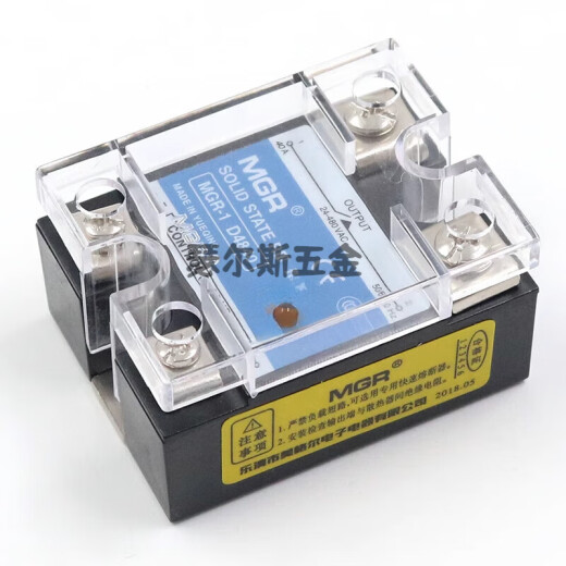 CLCEYSSR 40DA Einphasen-Festkörper-Relais 40A -1 D4840 DC-kontrolliertes AC DC-AC-Einzel-Solid-State-Relais