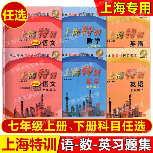 2024上海特训六七八年级上下册语文数学英语N版物理678年级二学期语数英物沪教版初中配套教辅课后期中 语文 六年级上