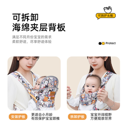 Aiyuanmei Baby Strap Front Heel Style Summer Breshate Neworns выпускают простой передний и задний двойной артефакт для детей, чтобы освободить руки. Котенок