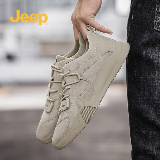Jeep Herrenschuhe 2025 Frühlings- und Sommer -Freizeitschuhe Retro Vielseitige weiche Sohle Schuhe Outdoor Sportarbeit Schuhe