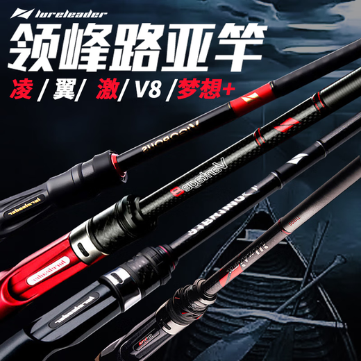 领峰24款领峰 凌梦翼激V8梦想+路亚竿鲈鱼远投直柄竿翘嘴鳜鱼虫竿鱼竿 2.03米 24款 梦682MC 枪柄2节