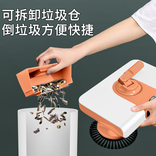鑫宝鹭手推式扫地机懒人拖把扫拖一体机多功能拖地扫地神器家用 顶配带灯款-3块布白+魔术扫把