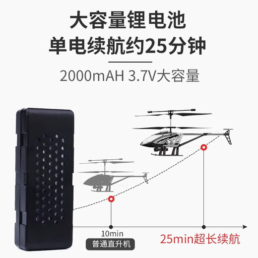 无人机耐摔王直升机高清航拍小学生穿越机小型遥控飞机 【餸原装电池】银 【1块电池】
