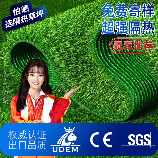 Elegant simulated artificial turf paving roof insulation fake turf plastic mat glass sun room outdoor balcony carpet special density 2cm spring grass 1m wide * 10m long