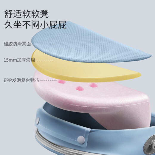 
Clothing mother baby strap waist stool front hug baby hug artifact multifunctional four-season universal sitting stool pure cotton breathable baby strap Kass blue [four season universal comfortable style]