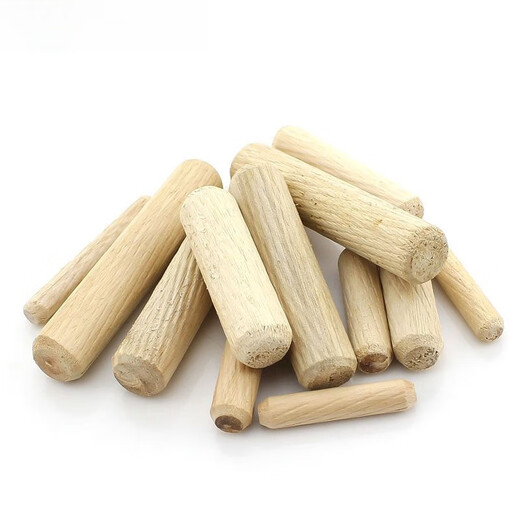 An Junsheng round wood tenon twill wood plug wooden rod wooden plug wooden pin wooden dowel wooden nail wooden wedge wooden Xiao furniture connector solid wood 10*100 20 pieces