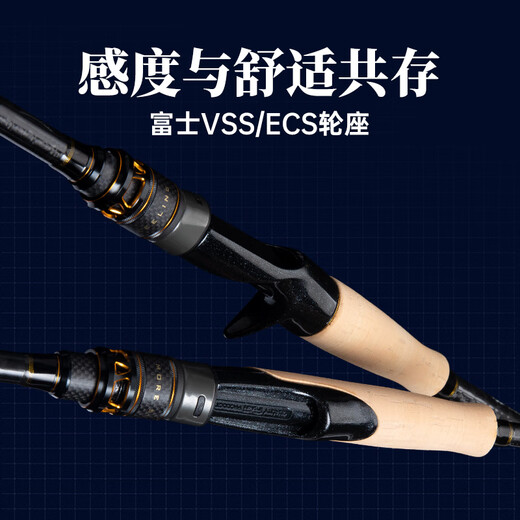 King Lure Rod Worma Hon Mandarin Fish Worm Rod Ajuste Super Rápido Guía de la barra competitiva Anillo Single Sección Dos Sección Varilla de señora 2.04m 2 Sección - Manejo de pistola - C682M