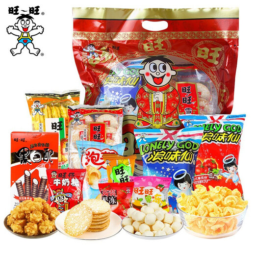 Wangwang Giant Geschenkpaket 650G Neujahr Geschenk Neujahr Geschenk Neujahr Geschenk Neujahr Geschenke umfassende lässige Snacks 692G Riesen Giant Gift Gift Pack (Feed ihre mittelgroße Größe