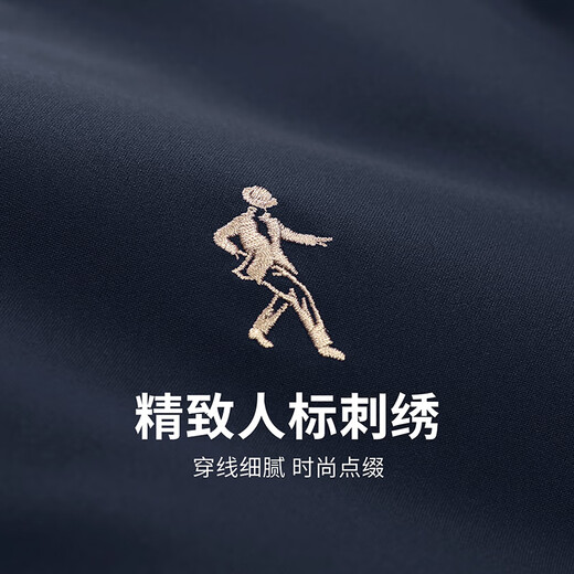 Dances with Wolves Windproof and Water Repellent Baseball Collar Jacket Men's 2025 Autumn and Winter New Exquisite Lined Commuting Men's Jacket 1022 Navy Blue 101 - Quilted L (175)