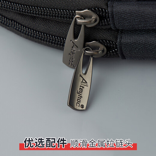 昂特（Ateyhoc）商务手提公文包 男士事务包 双主袋/前后有袋设计 定制文件包 单位会议专用袋布手提不脱皮 898 黑色（尺寸：390*305*85MM）