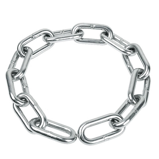 Jinguluo 304 stainless steel chain iron chain guardrail chain chandelier chain swing chair chain traction chain 2mm thick 5m long KCAA-436