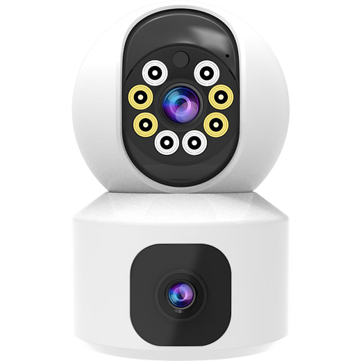
Via Vision 5G camera home monitoring wireless wifi network high-definition night vision 360 degree panoramic gimbal rotating no dead angle indoor home mobile phone remote monitor two-way intercom [WiFi binocular version] Intelligent tracking + full color night vision + 5G dual-band 30-day loop video card