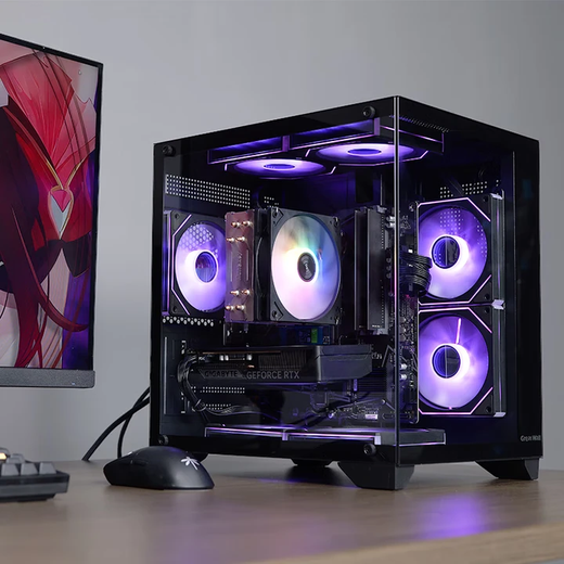 ASUS AMD Ryzen R7 5700X 9500F RTX5060 9060XT graphics card sea view room computer Delta mobile tile e-sports game console DIY desktop assembly machine R5 9600X丨RTX5060 O8G